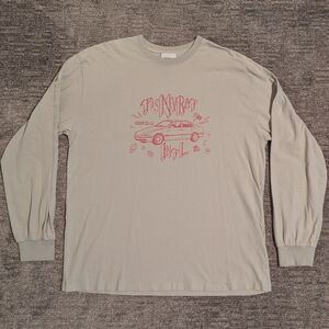 ThisIsNeverThat International Cream Circa 2010 Graphic Long Sleeve Shirt - XL